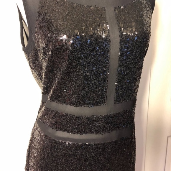 LUNA Black Sequin Dress - Picture 4 of 9